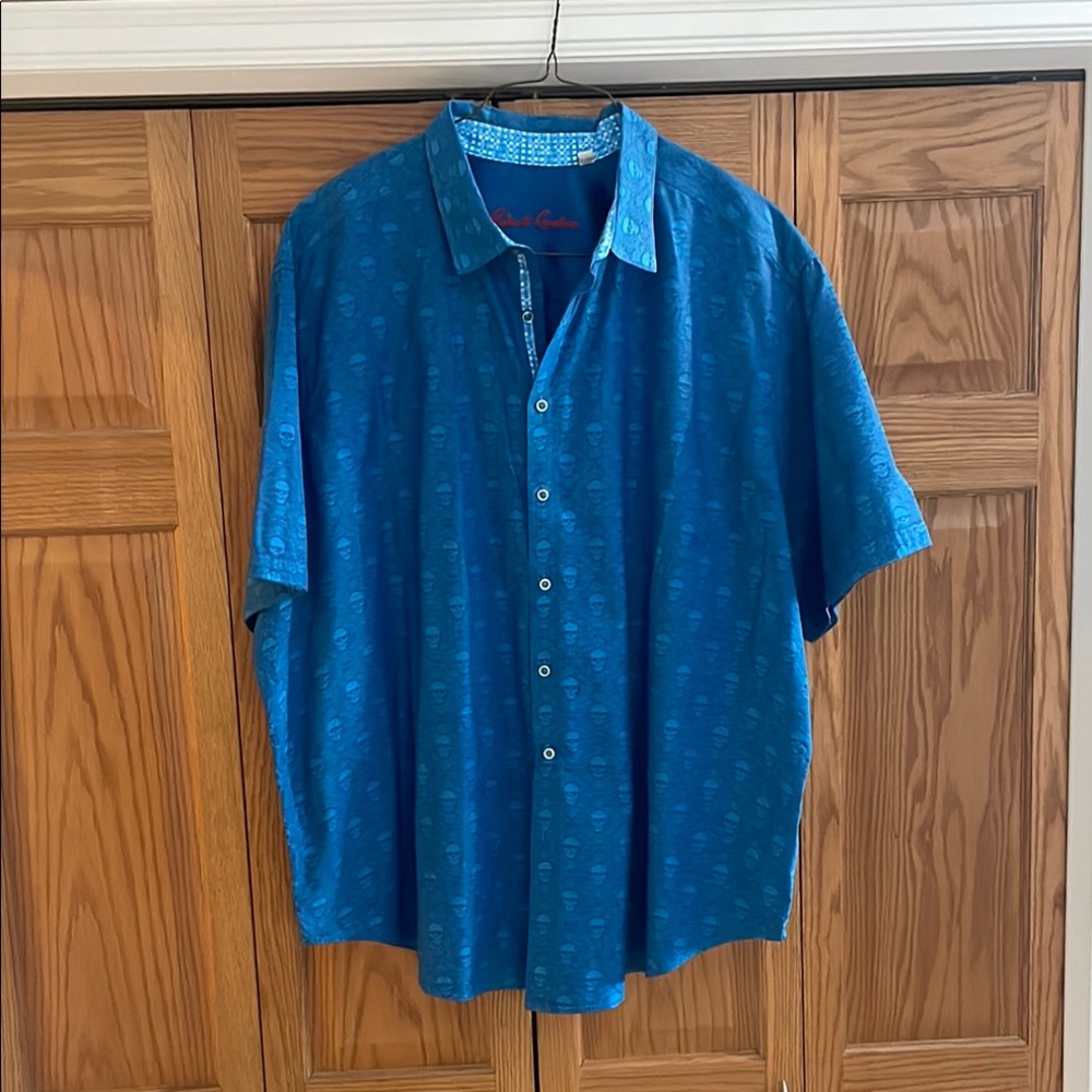 Robert Graham Blue Casual Button Down Shirt